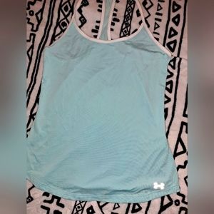 Like new Under Armour teal workout top WM XS